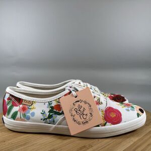 Keds x Rifle Paper Co. Women’s Champion Lace Up Sneaker Floral Size 6.5 NEW